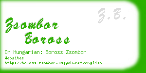 zsombor boross business card